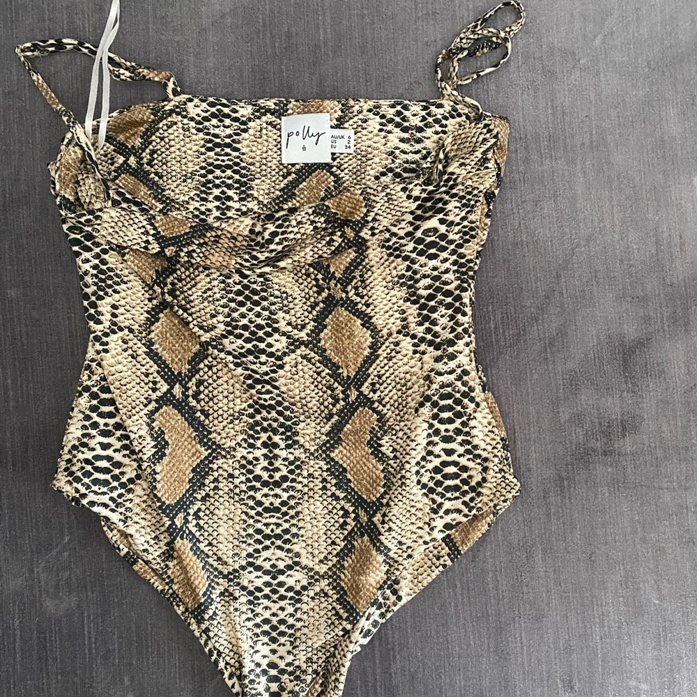 princess polly animal print bodysuit